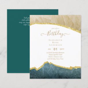 Papier PARTIES SCINTILLANT BUDGÉTAIRE Glam Agate Jolie fi