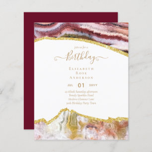 Papier PARTIES SCINTILLANT BUDGÉTAIRE Glam Agate Jolie fi