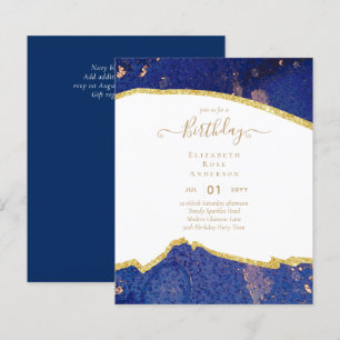 Papier PARTIES SCINTILLANT BUDGÉTAIRE Glam Agate Jolie fi