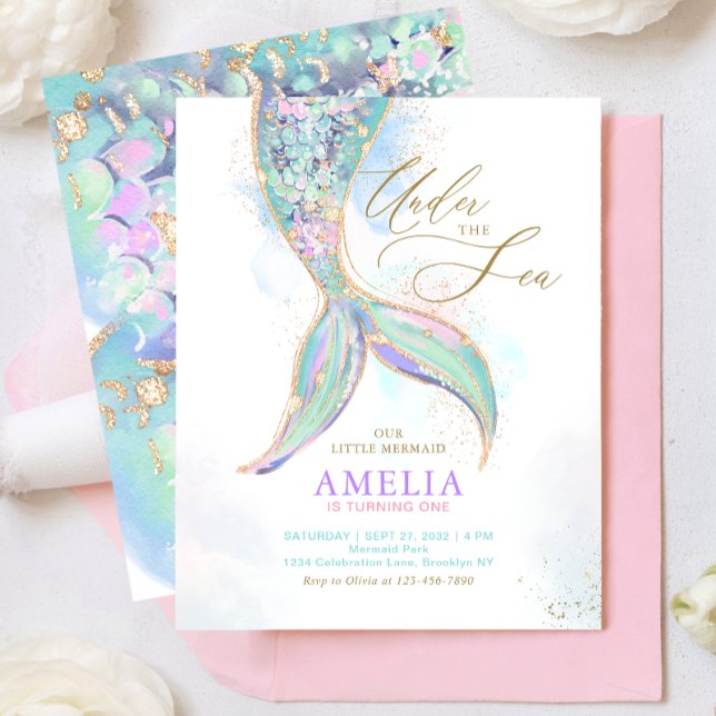 Papier PARTIES SCINTILLANT BUDGÉTAIRE Marche de sirène so (Créateur téléchargé)