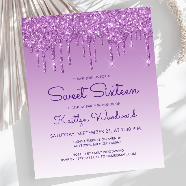 Papier Parties scintillant budgétaire Purple Sweet Purple (Créateur téléchargé)