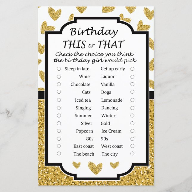 Papier Parties scintillant coeur Anniversaire ce ou ce je (Devant)