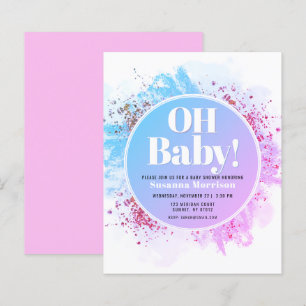 Papier Parties scintillant d'aquarelle budget Oh Baby sho