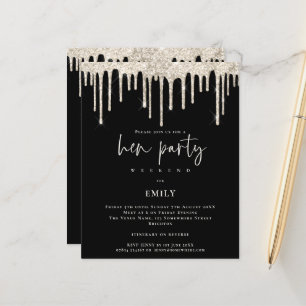 Papier Parties scintillant de crème budgétaire en liquide