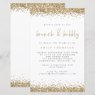 Papier Parties scintillant d'or budget Brunch Fête des ma