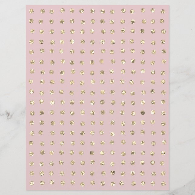Papier Parties scintillant en cristal d'or brillant point (Devant)