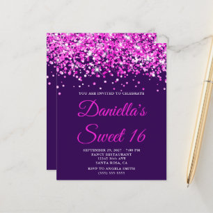 Papier Parties scintillant rose chaud budget Purple Sweet