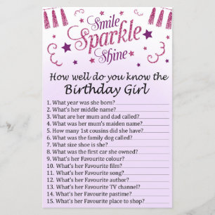 Papier Parties scintillant rose Comme vous connaissez bie