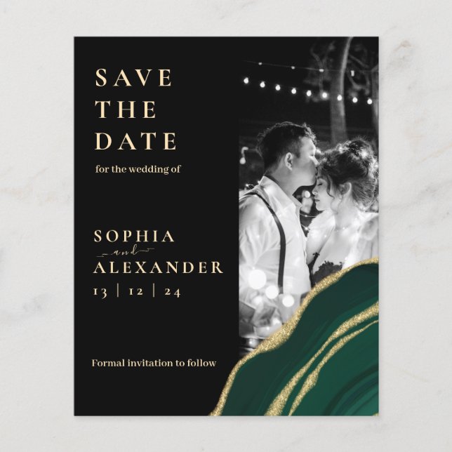 Papier Parties scintillant vert agate pierre (Devant)