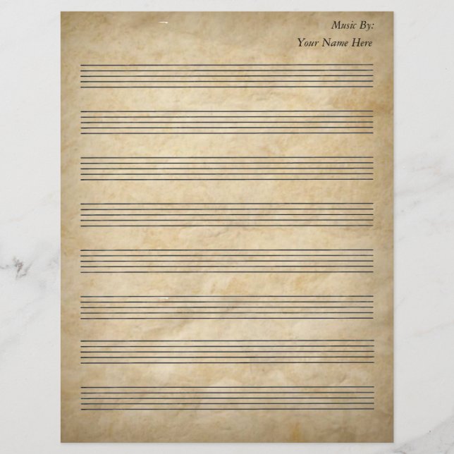 Papier Partition vintage (Devant)