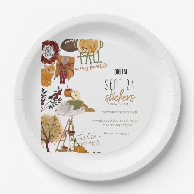 Papier- & Party-Teller  Pappteller (Vorderseite)