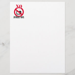Papier Pas de boîte zombie