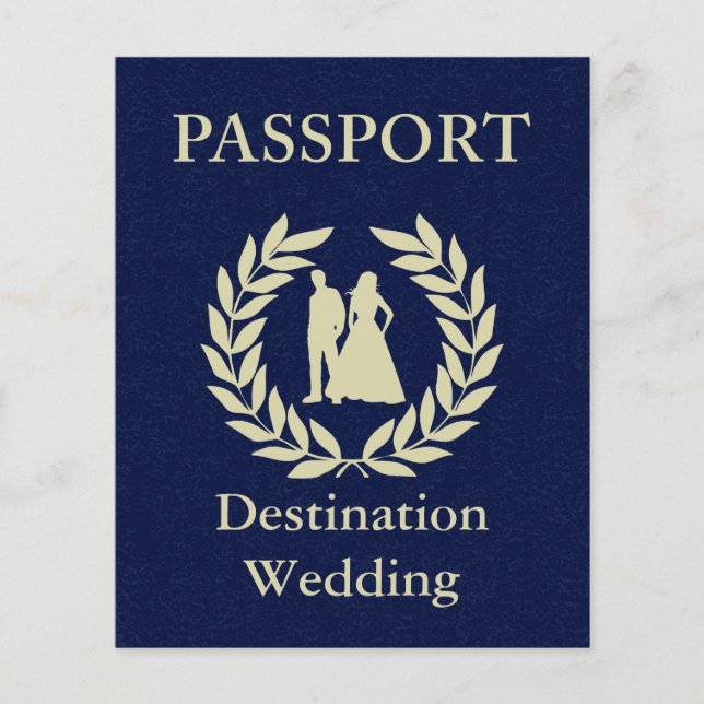 Papier passeport de mariage de destination (Devant)
