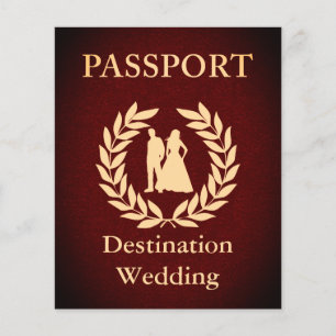 Papier passeport de mariage de destination