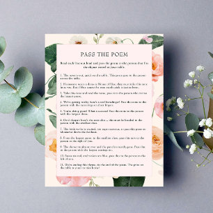 Papier Passer Le Poème Peach rose Fête des mariées flor