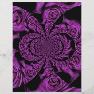 Papier Passion Pourpre : Roses de Romance Royale