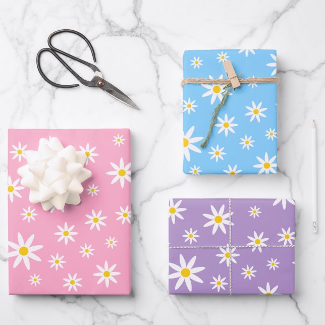 Papier Pastel Daisy Wrapy (Recto)