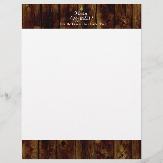 Papier Pays Vintage Bois Joyeux Noël (Devant)