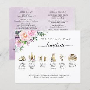 Papier Peach violet et Mariage rose chronologie et progra