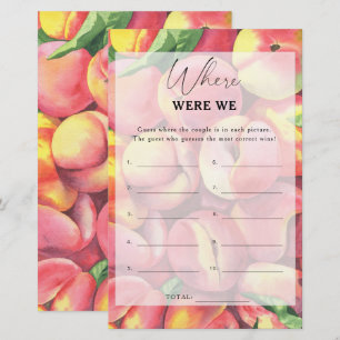 Papier Peaches - Où étions-nous jeu de baby shower