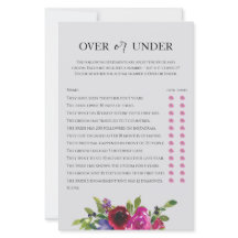 Pearl Grey Floral Aquarelle Jeu Plus ou Moins 
