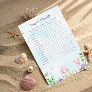 Papier Pearl Sea Baby Word Scramble