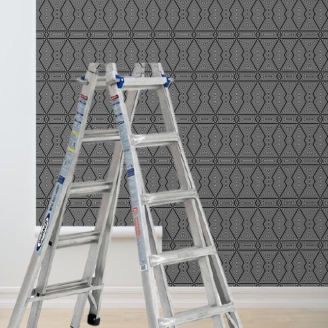 Papier peel et bâton Papier peint noir blanc rayur (Peel and Stick Wallpaper Black White Stripes Wallpaper)
