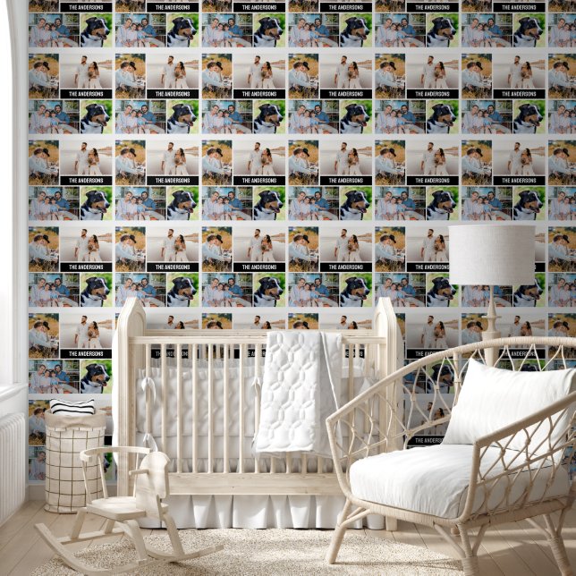 Papier Peint 4 Family Photo Collage Modèle Fond d'écran (Enfants)