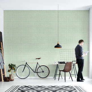 Papier peint à motif de feuilles vertes minimalist