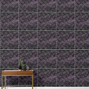 Papier peint à motif de vigne florale violet foncé