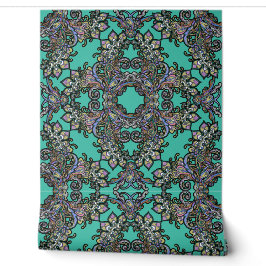 Papier Peint A Tribute to Italian Renaissance on Emerald