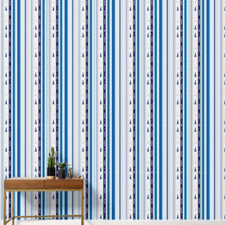 Papier Peint Abstract Symphony in Blue 5 (Vertical Lines)