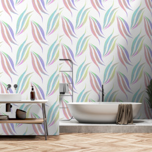 Papier Peint Abstrait Elégant Moderne Chic Blanc & Pastel