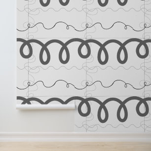 Papier peint Abstrait en noir et blanc