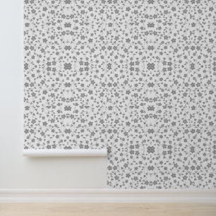 Papier peint Abstrait gris et blanc