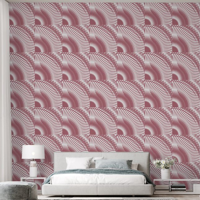 Papier peint Abstrait rose Gold (Chambre à coucher)