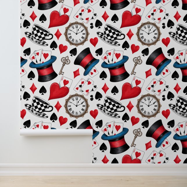Papier Peint Alice au pays des merveilles Motif (Application)