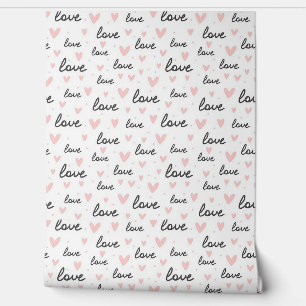 Papier Peint Amour et Coeurs