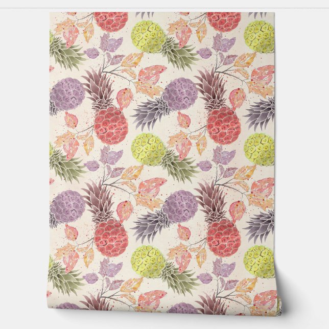 Papier Peint Ananas, couple doux (Déroulement)