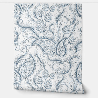 Papier Peint Ananas et Paisley