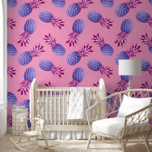 Papier Peint Ananas violet