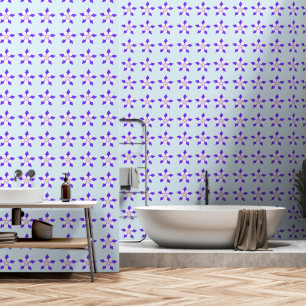Papier Peint Ancolie Bleu Clair