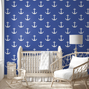Papier Peint ANCRE Silhouette - conception nautique 1