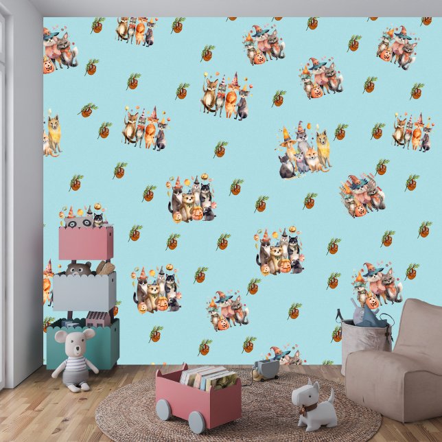 Papier Peint Animaux de fête Thème Halloween (Créateur téléchargé)