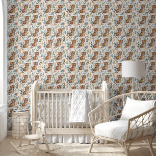 Papier Peint Animaux de Safari Bébés Mignons