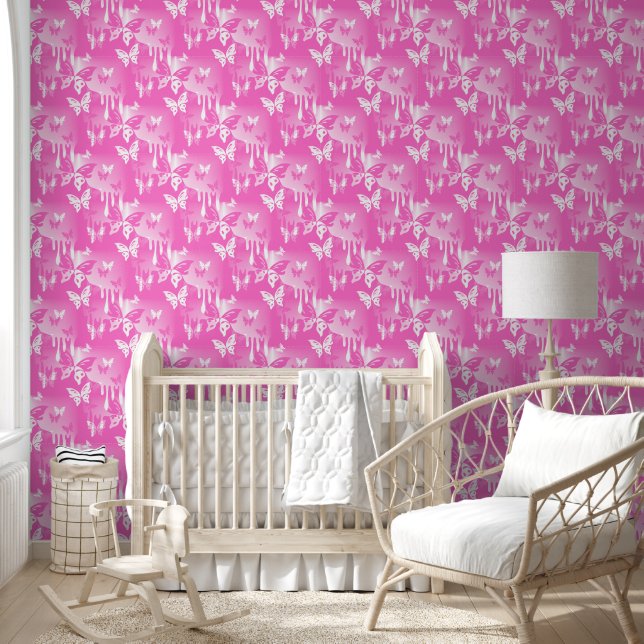 Papier Peint Animaux Nature - Bouffées Papillons de tatouage 1 (Enfants)
