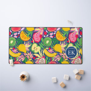 Papier Peint Aquarelle Été Monogramme Fruit Tropic