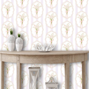 Papier Peint Aquarelle Fleur de Mai Floral Botanique