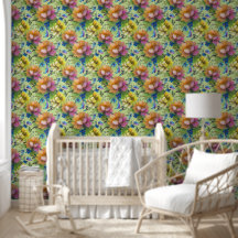 Aquarelle Fleurs motif transparent 3