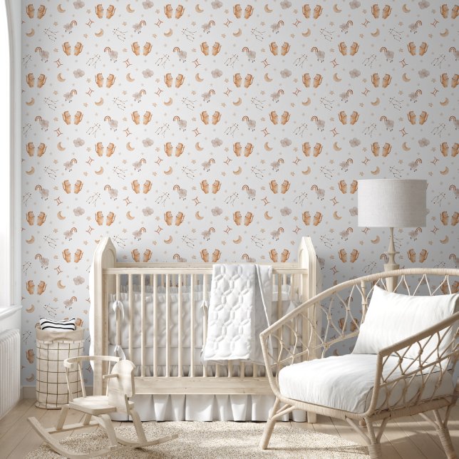 Papier Peint Aquarelle Gemini Zodiac Nursery (Enfants)